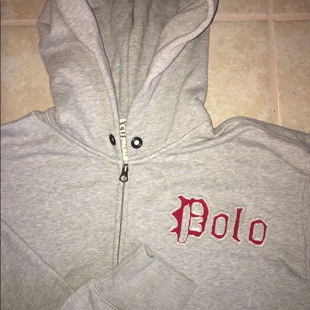 Vintage Polo Spellout Hoodie - Picture 1 of 2